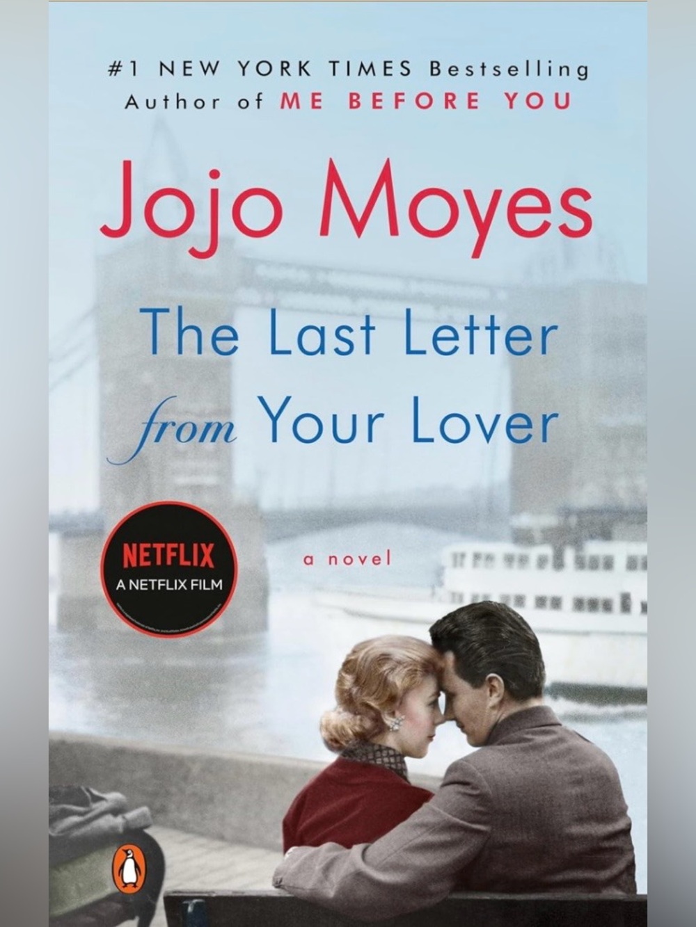 Jojo Moyes The Last Letter from Your Lover - Paperback Book, Red & Blue Cover